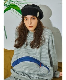 AlexanderLeeChang | AlexanderLeeChang アレキサンダーリーチャン / BIG TWILL CREW ビッグシルエットツイルクルーネックスウェット セットアップトレーナー / AC012201(スウェット)