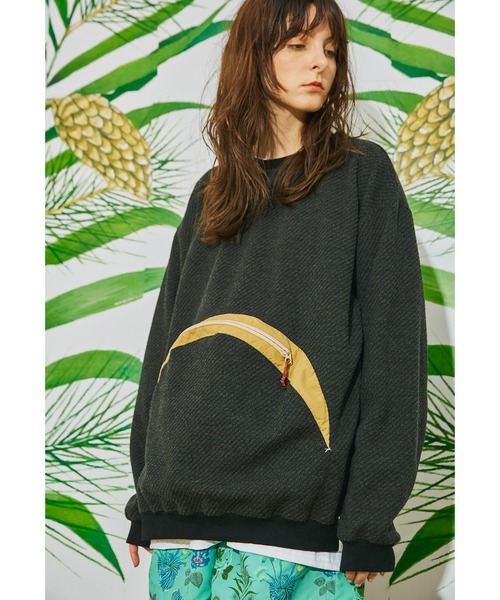 AlexanderLeeChang（アレキサンダーリーチャン）の「AlexanderLeeChang アレキサンダーリーチャン / BIG TWILL CREW ビッグシルエットツイルクルーネックスウェット セットアップトレーナー / AC012201（スウェット・メンズ・チャコール/グレー/グリーン・3/2）」の12枚目の写真