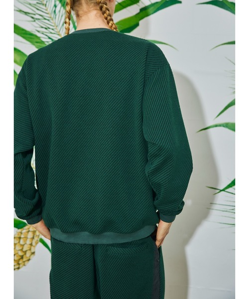 AlexanderLeeChang（アレキサンダーリーチャン）の「AlexanderLeeChang アレキサンダーリーチャン / BIG TWILL CREW ビッグシルエットツイルクルーネックスウェット セットアップトレーナー / AC012201（スウェット・メンズ・チャコール/グレー/グリーン・3/2）」の13枚目の写真