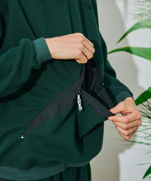 AlexanderLeeChang（アレキサンダーリーチャン）の「AlexanderLeeChang アレキサンダーリーチャン / BIG TWILL CREW ビッグシルエットツイルクルーネックスウェット セットアップトレーナー / AC012201（スウェット・メンズ・チャコール/グレー/グリーン・3/2）」の14枚目の写真