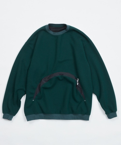 AlexanderLeeChang（アレキサンダーリーチャン）の「AlexanderLeeChang アレキサンダーリーチャン / BIG TWILL CREW ビッグシルエットツイルクルーネックスウェット セットアップトレーナー / AC012201（スウェット・メンズ・チャコール/グレー/グリーン・3/2）」の18枚目の写真