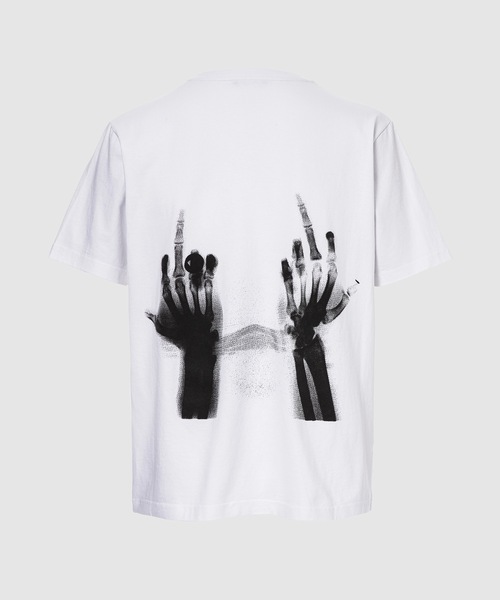 MSFTSrep（ミスフィッツレップ）の「T-SHIRT/T-SHIRT MIDDLEFINGERS B&W（Tシャツ/カットソー・メンズ・ホワイト/ブラック/パープル・XXL/M/XL/L）」の4枚目の写真