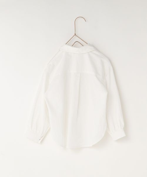 LOWRYS FARM（ローリーズファーム）の「ワイヤーカラーシャツＬＳ　264888（シャツ/ブラウス・キッズ・オフホワイト/ブルー/グレー・120cm/140cm/110cm/130cm/150cm）」の8枚目の写真
