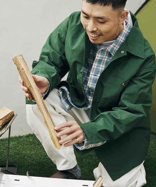 JOURNAL STANDARD relume（ジャーナルスタンダード　レリューム）の「60/40 オーバーサイズ カラーシャツジャケット（シャツ/ブラウス・メンズ・ブラック/グリーン/マスタード/ナチュラル・MEDIUM/LARGE）」の16枚目の写真