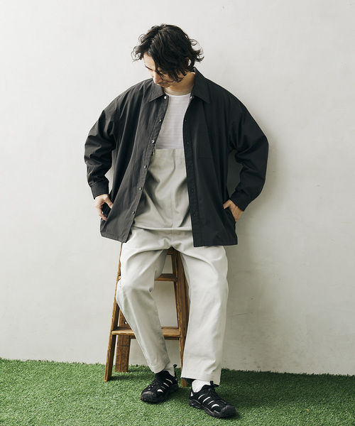 JOURNAL STANDARD relume（ジャーナルスタンダード　レリューム）の「60/40 オーバーサイズ カラーシャツジャケット（シャツ/ブラウス・メンズ・ブラック/グリーン/マスタード/ナチュラル・MEDIUM/LARGE）」の22枚目の写真