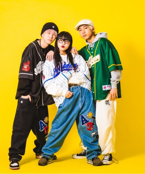 A'gem（エージェム）の「『A'gem/エージェム』B.B SH/ベースボールシャツ（シャツ/ブラウス・メンズ・ホワイト/ブラック/グリーン・FREE）」の19枚目の写真