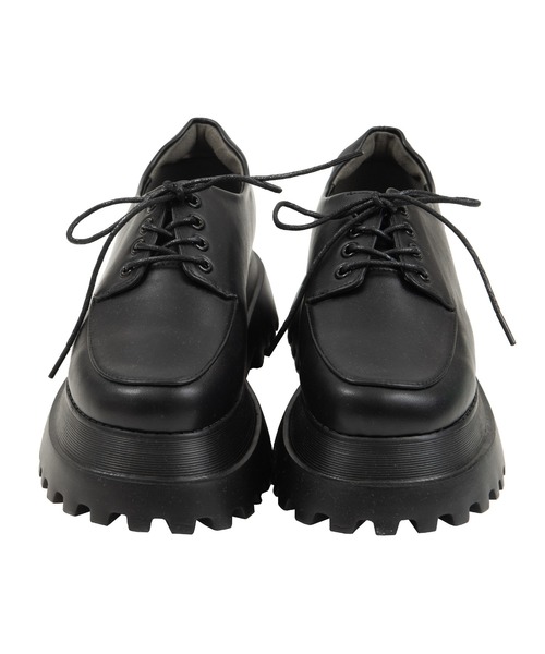 PUNYUS（プニュズ）の「プラットフォームレースアップシューズ（ドレスシューズ・レディース・ブラック・4/3/2/1）」の10枚目の写真