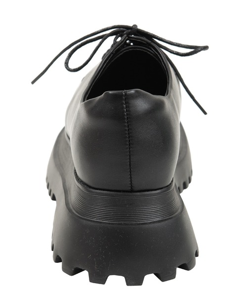 PUNYUS（プニュズ）の「プラットフォームレースアップシューズ（ドレスシューズ・レディース・ブラック・4/3/2/1）」の5枚目の写真