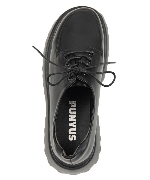 PUNYUS（プニュズ）の「プラットフォームレースアップシューズ（ドレスシューズ・レディース・ブラック・4/3/2/1）」の7枚目の写真