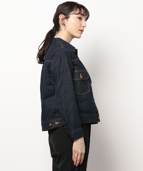 My Fav. CHILD WOMAN（マイファブチャイルドウーマン）の「11.75ozセルビッチデニム Ｇジャン（デニムジャケット・レディース・ネイビー・40/38）」の15枚目の写真