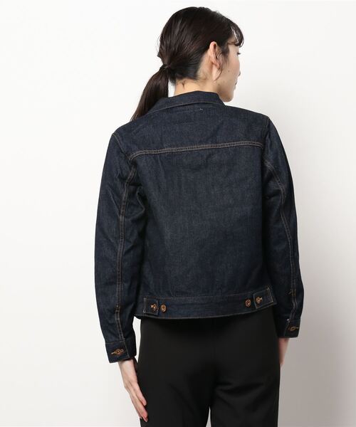 My Fav. CHILD WOMAN（マイファブチャイルドウーマン）の「11.75ozセルビッチデニム Ｇジャン（デニムジャケット・レディース・ネイビー・40/38）」の22枚目の写真