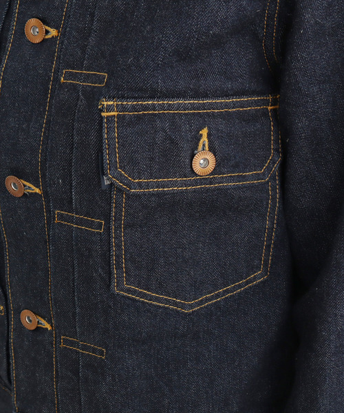 My Fav. CHILD WOMAN（マイファブチャイルドウーマン）の「11.75ozセルビッチデニム Ｇジャン（デニムジャケット・レディース・ネイビー・40/38）」の11枚目の写真