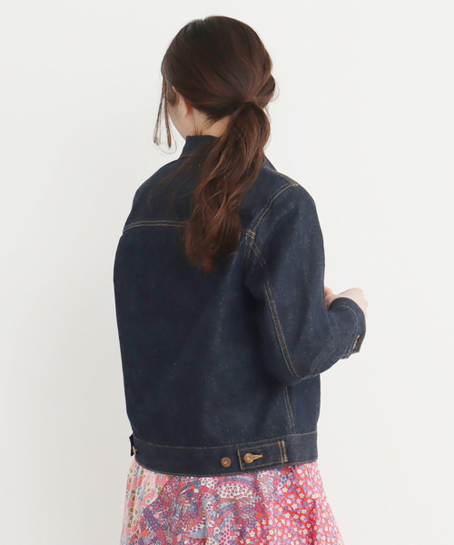 My Fav. CHILD WOMAN（マイファブチャイルドウーマン）の「11.75ozセルビッチデニム Ｇジャン（デニムジャケット・レディース・ネイビー・40/38）」の19枚目の写真