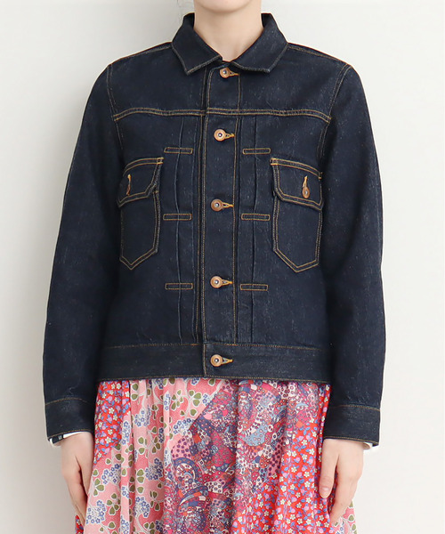 My Fav. CHILD WOMAN（マイファブチャイルドウーマン）の「11.75ozセルビッチデニム Ｇジャン（デニムジャケット・レディース・ネイビー・40/38）」の10枚目の写真