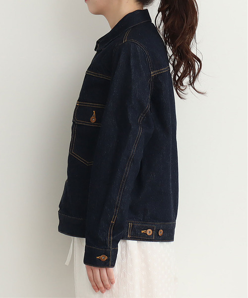 My Fav. CHILD WOMAN（マイファブチャイルドウーマン）の「11.75ozセルビッチデニム Ｇジャン（デニムジャケット・レディース・ネイビー・40/38）」の8枚目の写真