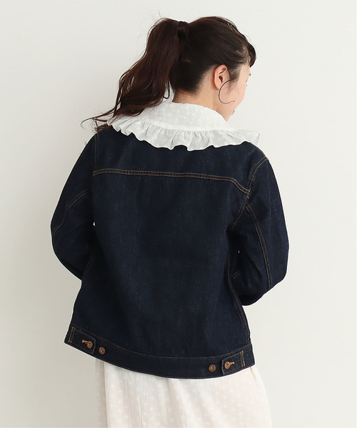 My Fav. CHILD WOMAN（マイファブチャイルドウーマン）の「11.75ozセルビッチデニム Ｇジャン（デニムジャケット・レディース・ネイビー・40/38）」の13枚目の写真