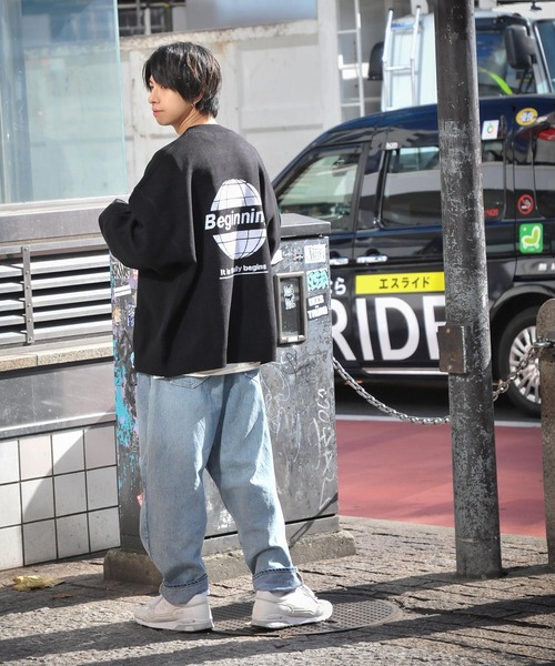 ZIP FIVE（ジップファイブ）の「【ZIP FIVE】ボリュームニット バックデザイン オーバーカーディガン（カーディガン/ボレロ・レディース・ベージュ/ホワイト系1/オフホワイト/ブラック系/ベージュ系1/ホワイト系/ブラック系2/グリーン系1/グリーン/ブラック系1/ブラック/ベージュ系/グリーン系・MEDIUM/LARGE）」の17枚目の写真