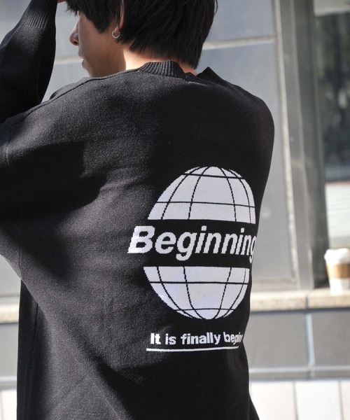 ZIP FIVE（ジップファイブ）の「【ZIP FIVE】ボリュームニット バックデザイン オーバーカーディガン（カーディガン/ボレロ・レディース・ベージュ/ホワイト系1/オフホワイト/ブラック系/ベージュ系1/ホワイト系/ブラック系2/グリーン系1/グリーン/ブラック系1/ブラック/ベージュ系/グリーン系・MEDIUM/LARGE）」の19枚目の写真