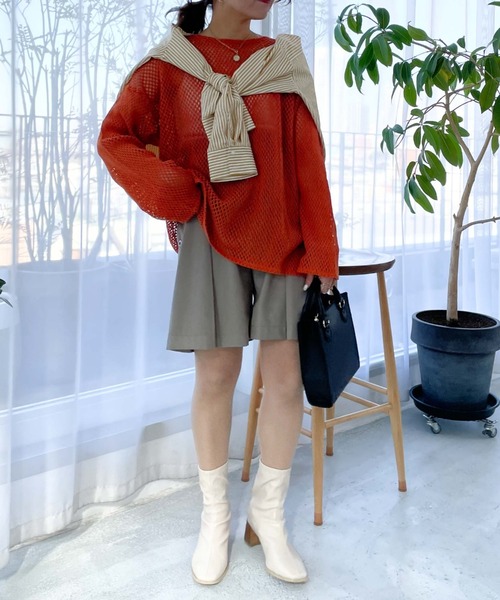 archives(アルシーヴ)の「金ボタン付きハーフパンツ(その他パンツ・レディース・ブラック/ベージュ/グレイッシュベージュ・MEDIUM)」の15枚目の写真