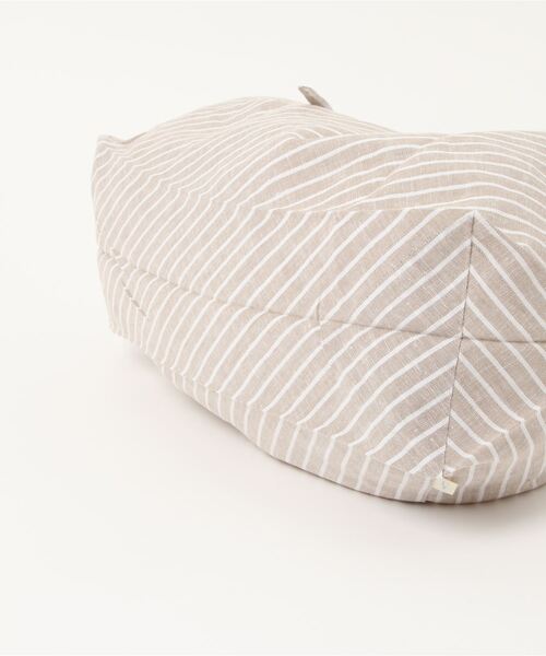 Letra(レトラ)の「オリジナルバッグインバッグ リネンミックス ストライプ ベージュ ミディアム(かごバッグ・レディース・ベージュ・MEDIUM)」の3枚目の写真