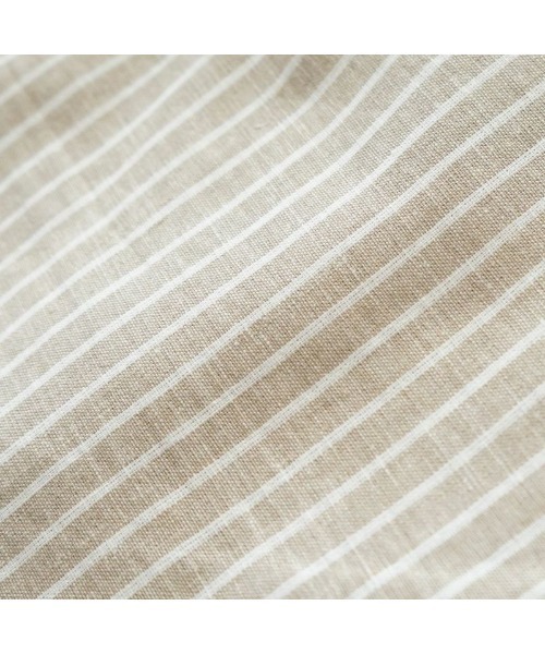 Letra(レトラ)の「オリジナルバッグインバッグ リネンミックス ストライプ ベージュ ミディアム(かごバッグ・レディース・ベージュ・MEDIUM)」の15枚目の写真