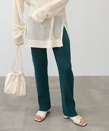 ＡＮＤＪ | カットオフハイウエストプリーツストレートパンツ(その他パンツ)