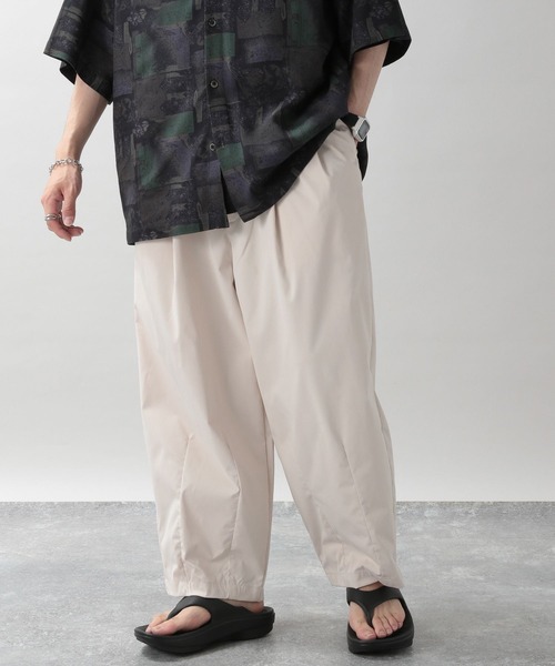 RAGEBLUE（レイジブルー）の「2タックバルーン/カラーワイドパンツ2（チノパンツ・メンズ・ホワイト/ブラック/ブルー/グリーン・SMALL/MEDIUM/LARGE）」の2枚目の写真
