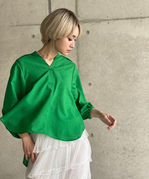 deux amour(ドゥーザムール)の「ビタミンカラートップス(その他トップス・レディース・レッド/ブルー/グリーン・MEDIUM)」の4枚目の写真