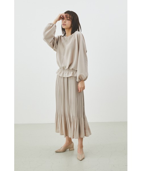 LILIDIA(リリディア)の「ドルマンギャザーTOP(シャツ/ブラウス・レディース・ライトピンク/ライトベージュ・SMALL/MEDIUM)」の3枚目の写真