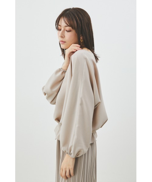 LILIDIA(リリディア)の「ドルマンギャザーTOP(シャツ/ブラウス・レディース・ライトピンク/ライトベージュ・SMALL/MEDIUM)」の5枚目の写真