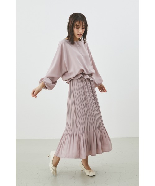 LILIDIA(リリディア)の「ドルマンギャザーTOP(シャツ/ブラウス・レディース・ライトピンク/ライトベージュ・SMALL/MEDIUM)」の7枚目の写真