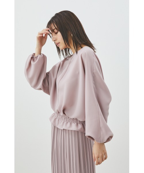 LILIDIA(リリディア)の「ドルマンギャザーTOP(シャツ/ブラウス・レディース・ライトピンク/ライトベージュ・SMALL/MEDIUM)」の8枚目の写真