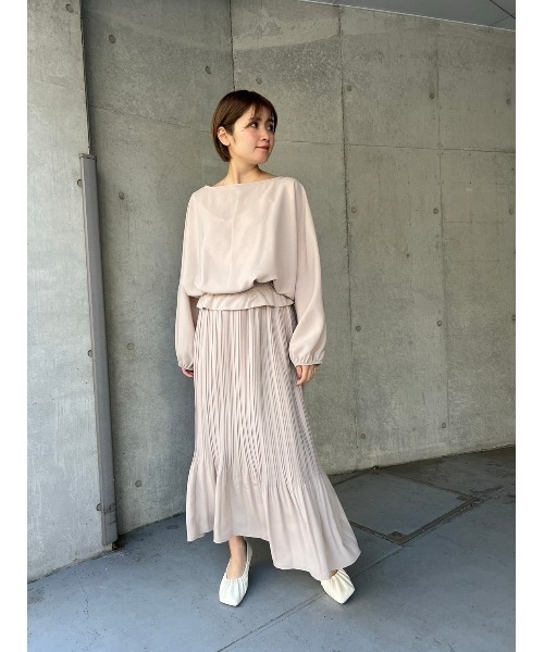 LILIDIA(リリディア)の「ドルマンギャザーTOP(シャツ/ブラウス・レディース・ライトピンク/ライトベージュ・SMALL/MEDIUM)」の17枚目の写真