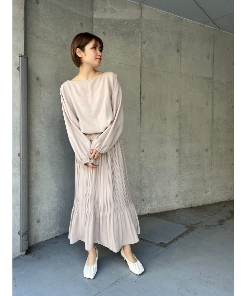 LILIDIA(リリディア)の「ドルマンギャザーTOP(シャツ/ブラウス・レディース・ライトピンク/ライトベージュ・SMALL/MEDIUM)」の18枚目の写真