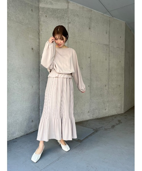 LILIDIA(リリディア)の「ドルマンギャザーTOP(シャツ/ブラウス・レディース・ライトピンク/ライトベージュ・SMALL/MEDIUM)」の19枚目の写真