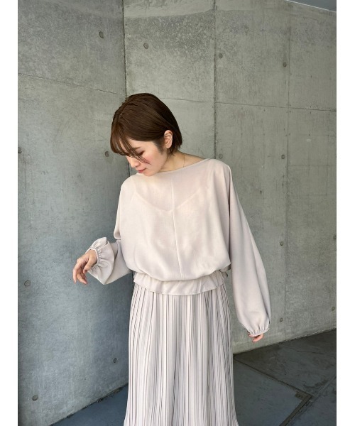 LILIDIA(リリディア)の「ドルマンギャザーTOP(シャツ/ブラウス・レディース・ライトピンク/ライトベージュ・SMALL/MEDIUM)」の20枚目の写真