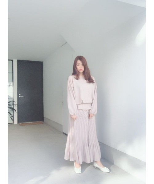 LILIDIA(リリディア)の「ドルマンギャザーTOP(シャツ/ブラウス・レディース・ライトピンク/ライトベージュ・SMALL/MEDIUM)」の14枚目の写真