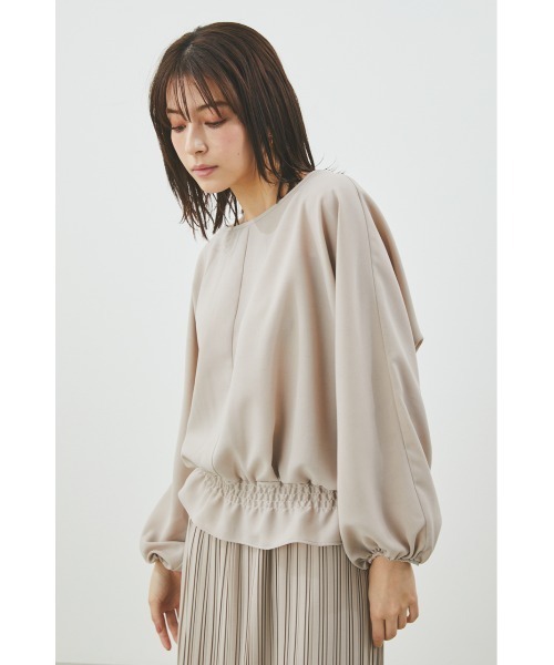 LILIDIA(リリディア)の「ドルマンギャザーTOP(シャツ/ブラウス・レディース・ライトピンク/ライトベージュ・SMALL/MEDIUM)」の4枚目の写真