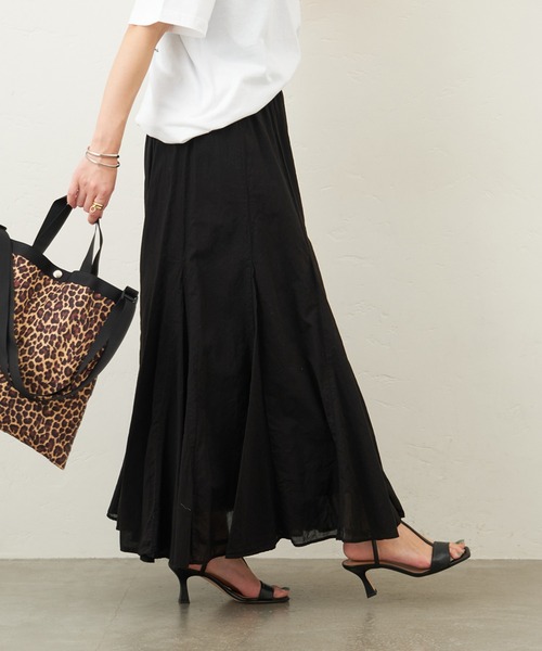 JOURNAL STANDARD（ジャーナルスタンダード）の「ボイルスカート（スカート・レディース・ブラウン/ブルー/ブラック・38/36）」の2枚目の写真