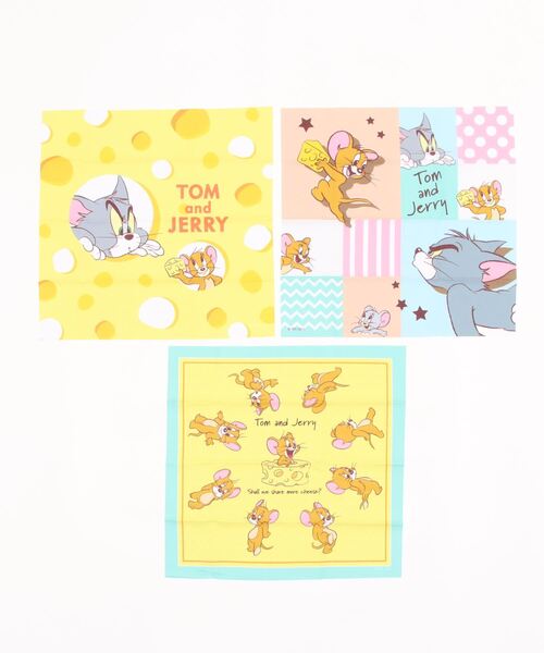 Tom＆Jerry（トムアンドジェリー）の「【公式】トムとジェリー　スタンダードスタイル ハンカチーフ 3枚組（タオル・レディース・その他・FREE）」の5枚目の写真