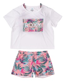 ROXY（ロキシー）の「MINI EST.1990 ROXY/ロキシーキッズ3点セット水着（水着・キッズ）」