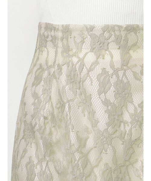 MERCURYDUO（マーキュリーデュオ）の「レースプリーツティアードスカート（スカート・レディース・ミント/ブラウン/アイボリー・MEDIUM/SMALL）」の14枚目の写真