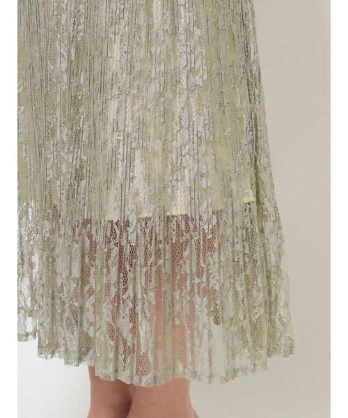MERCURYDUO（マーキュリーデュオ）の「レースプリーツティアードスカート（スカート・レディース・ミント/ブラウン/アイボリー・MEDIUM/SMALL）」の16枚目の写真
