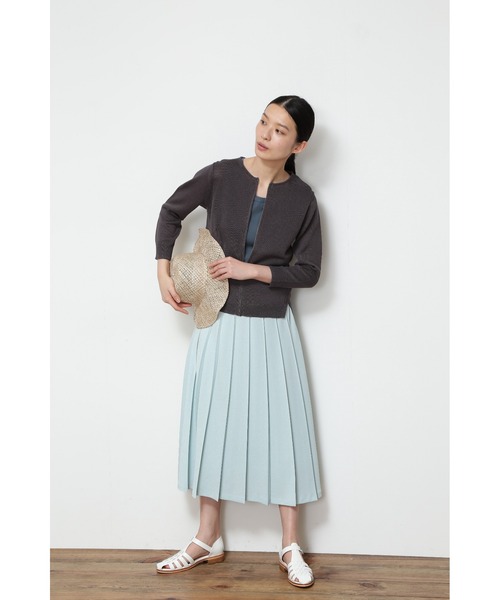 human woman（ヒューマンウーマン）の「◆ミドルゲージギマカーディガン（カーディガン/ボレロ・レディース・グレー/グレー系その他/グリーン/オレンジ・MEDIUM/LARGE）」の19枚目の写真