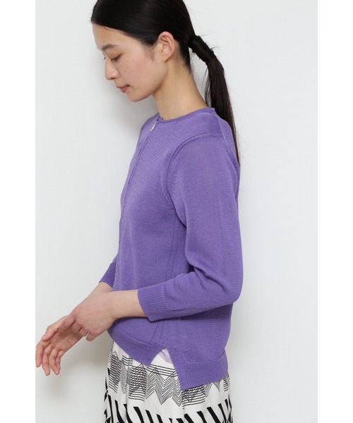 human woman（ヒューマンウーマン）の「◆ミドルゲージギマカーディガン（カーディガン/ボレロ・レディース・グレー/グレー系その他/グリーン/オレンジ・MEDIUM/LARGE）」の16枚目の写真