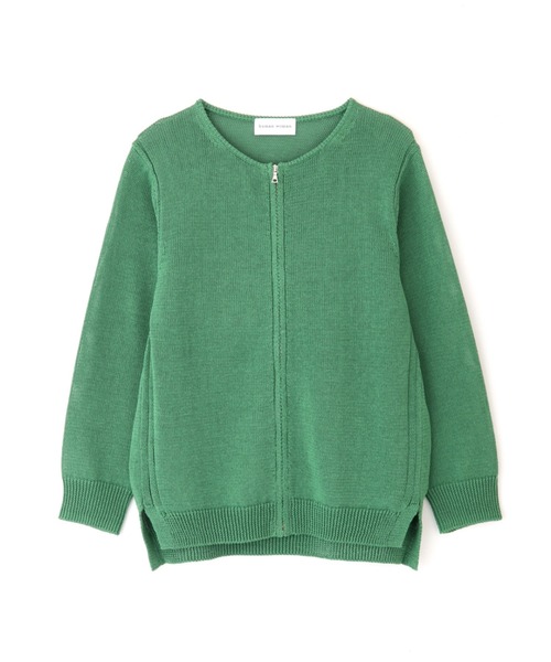 human woman（ヒューマンウーマン）の「◆ミドルゲージギマカーディガン（カーディガン/ボレロ・レディース・グレー/グレー系その他/グリーン/オレンジ・MEDIUM/LARGE）」の22枚目の写真