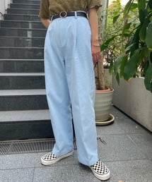 CIAOPANIC | 脚長効果バツグン、カラーツイルチノパンツ(その他パンツ)