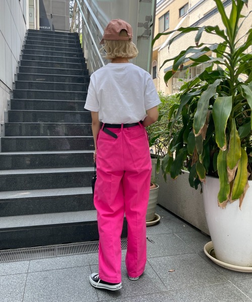 CIAOPANIC(チャオパニック)の「脚長効果バツグン、カラーツイルチノパンツ(その他パンツ・レディース・オフホワイト/サックスブルー/ピンク/イエロー・SMALL/MEDIUM)」の20枚目の写真