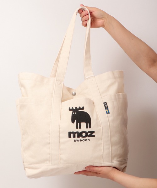 moz(モズ)の「moz キャンバス 帆布 トートバッグ(トートバッグ・メンズ・ブラック/ホワイト・FREE)」の7枚目の写真