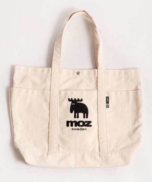 moz(モズ)の「moz キャンバス 帆布 トートバッグ(トートバッグ・メンズ・ブラック/ホワイト・FREE)」の3枚目の写真